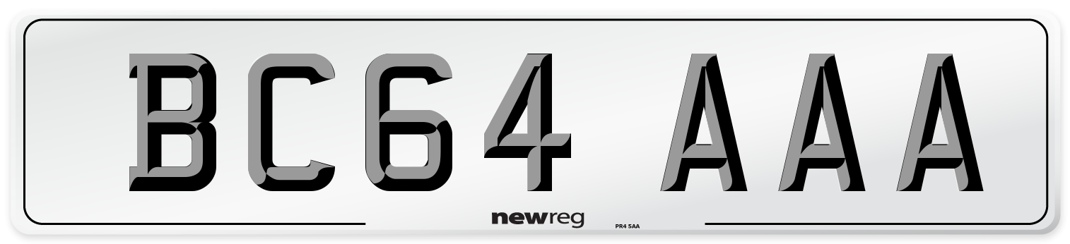 BC64 AAA Number Plate from New Reg